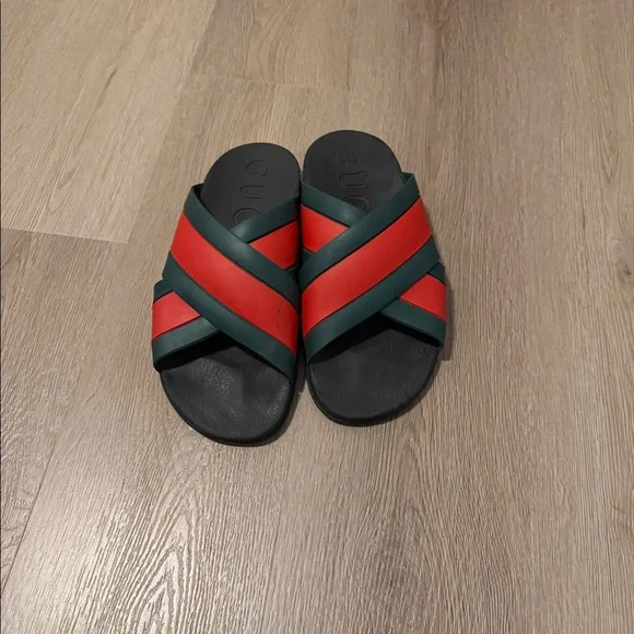 Gucci | Shoes | Mens Rubber Slide Sandal Size 5 | Poshmark